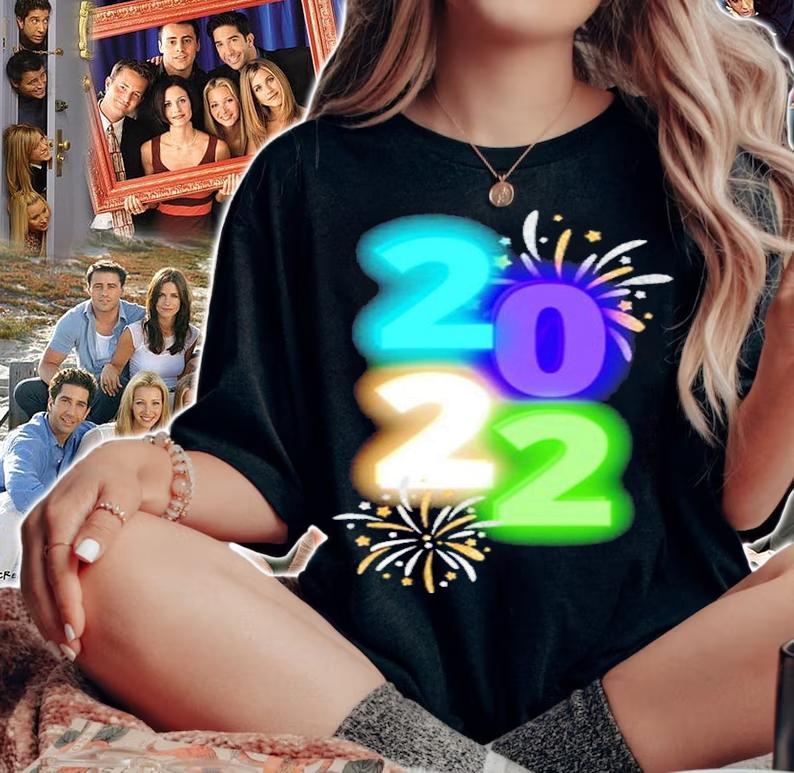2022 Colored New Year shirt t-shirt woman shirt