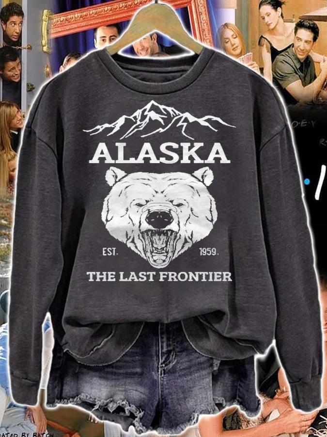 Alaska Kodiak Grizzly Brown Bear Gift Pullover Shirt t-shirt sweatshirt