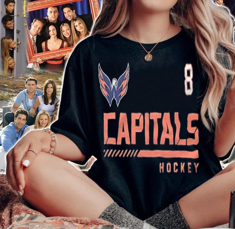 Alex Ovechkin Washington Capitals Hockey 8 shirt t-shirt