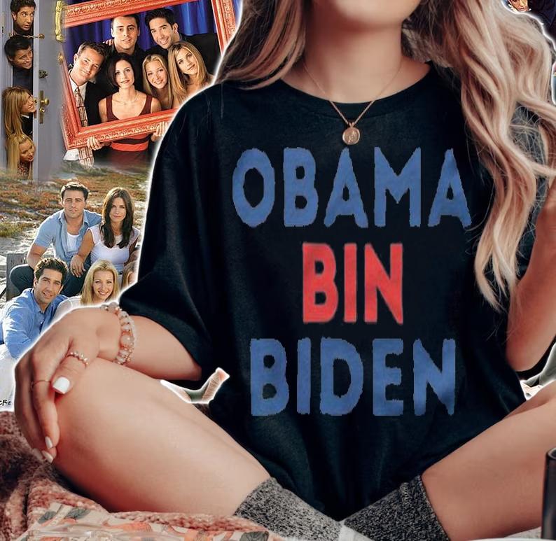 Anti President obama Bin Biden T-Shirt t-shirt woman shirt