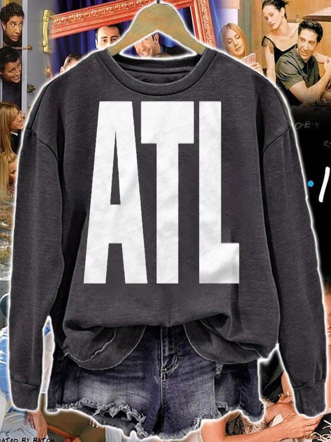 Atl Atlanta Georgia White Text Shirt t-shirt sweatshirt