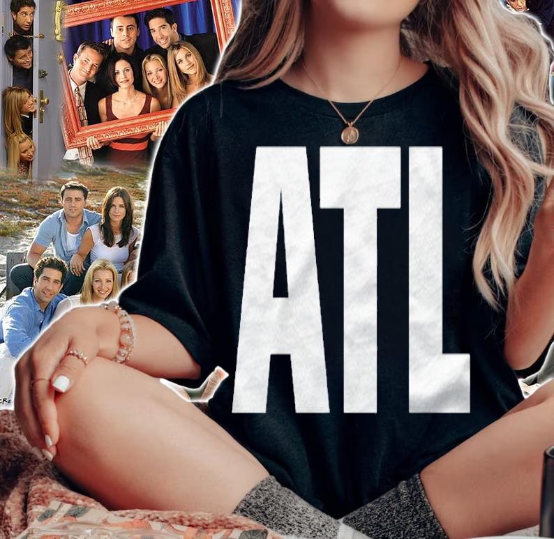 Atl Atlanta Georgia White Text Shirt t-shirt woman shirt