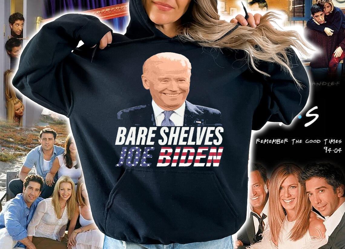 Bare Shelves Joe Biden US Flag Hate Biden T-Shirt t-shirt