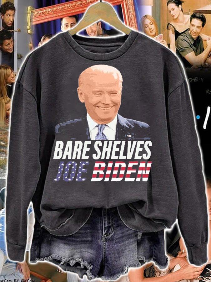 Bare Shelves Joe Biden US Flag Hate Biden T-Shirt t-shirt