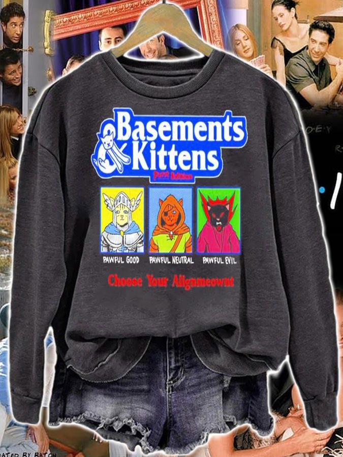 Basements Kittens First Edition Choose Your Alignment Shirt t-shirt