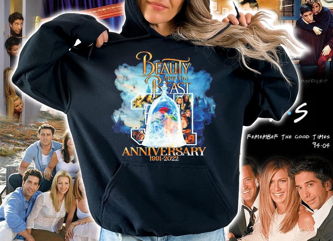 Beauty And The Beast 31 Years Anniversary 1991-2022 Shirt t-shirt hoodie