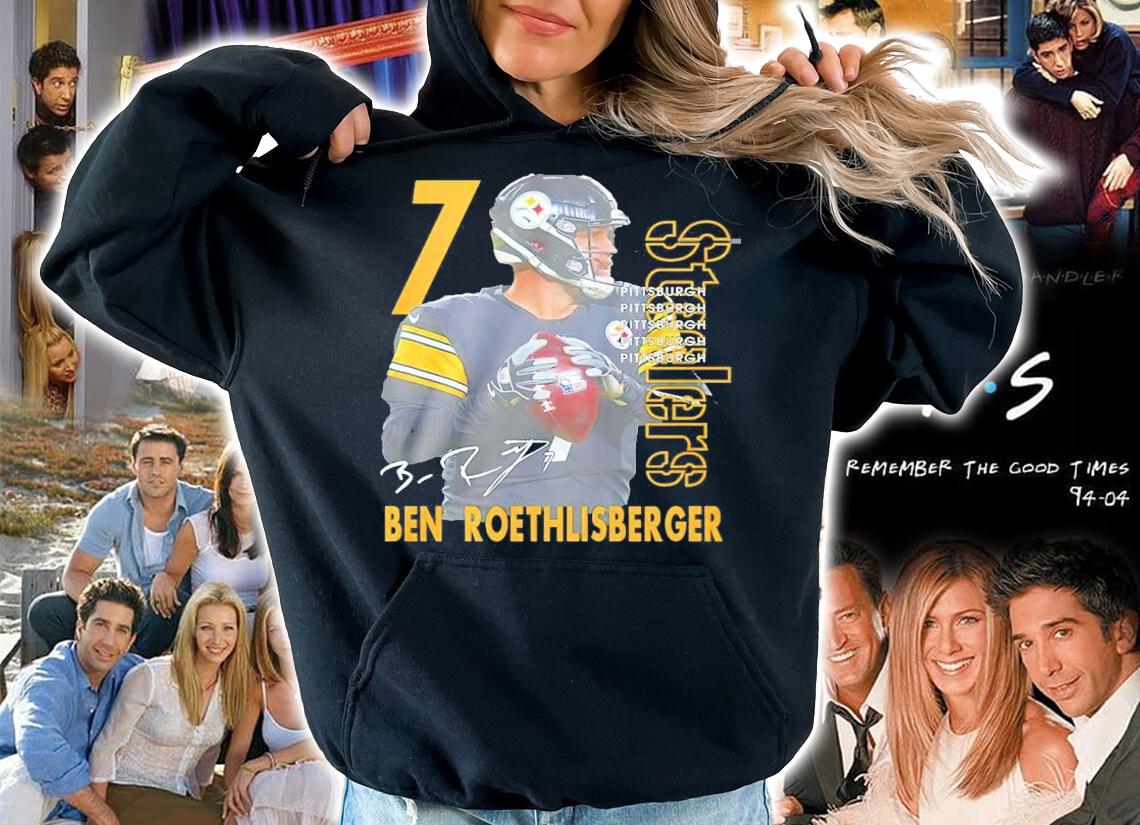 Ben Roethlisberger #7 Pittsburgh Steelers Signatures Shirt t-shirt hoodie