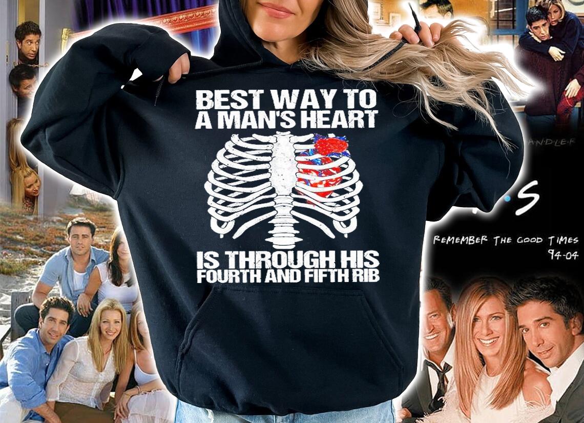 Best Way To A Man's Heart Is Through His Fourth And Fifth Rib T-Shirt t-shirt