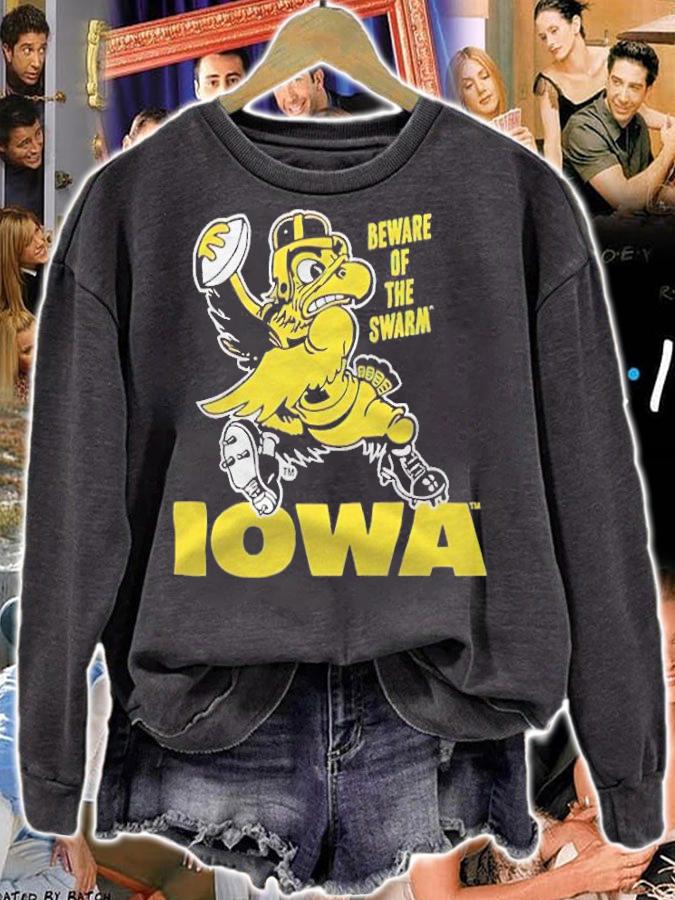Beware of the swarm Iowa football T-shirt t-shirt sweatshirt