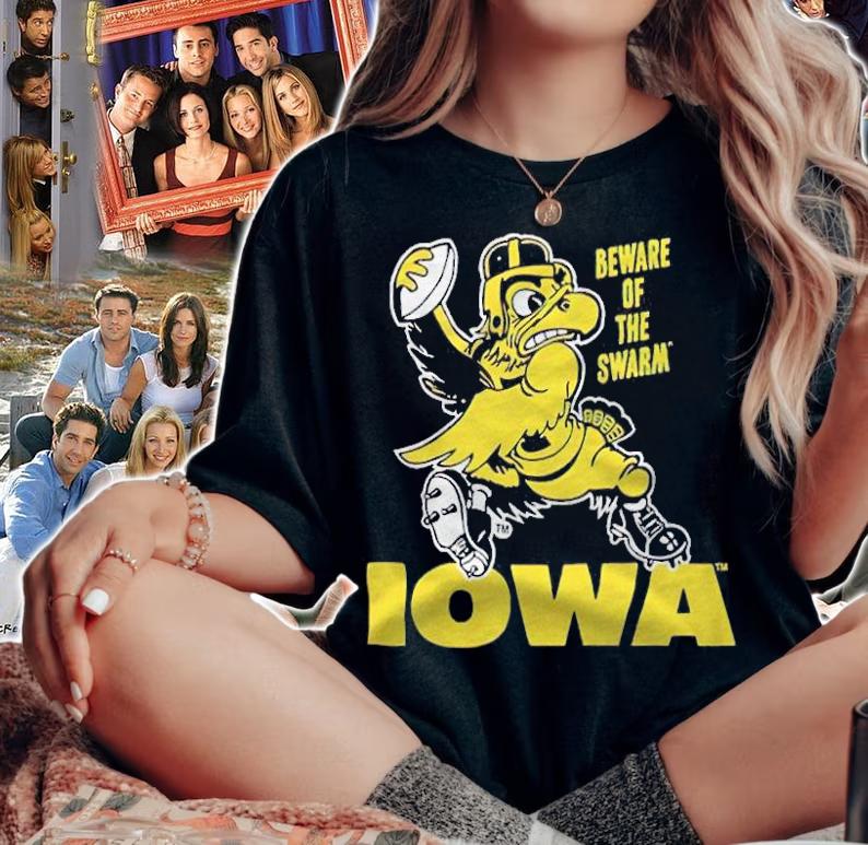 Beware of the swarm Iowa football T-shirt t-shirt woman shirt