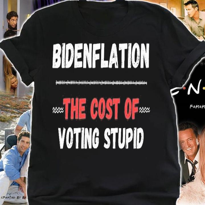 Bidenflation The Cost Of Voting Stupid Funny Anti Biden T-Shirt t-shirt