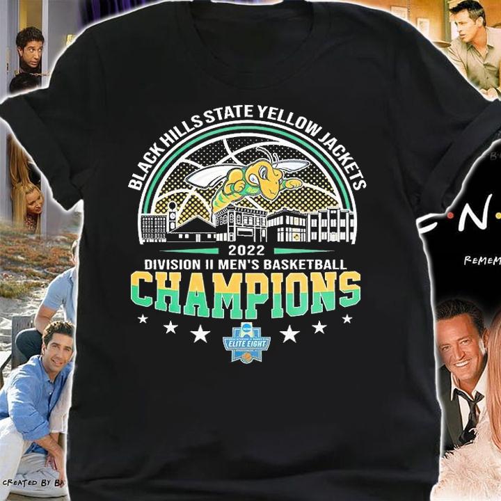 Black Hills State Yellow Jackets 2022 NCAA Division II Men's Basketball Champions T-Shirt t-shirt shirt
