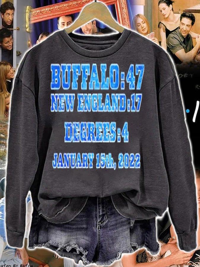 Buffalo 47 New England 17 Degrees 4 January 15th 2022 Shirt t-shirt sweatshirt