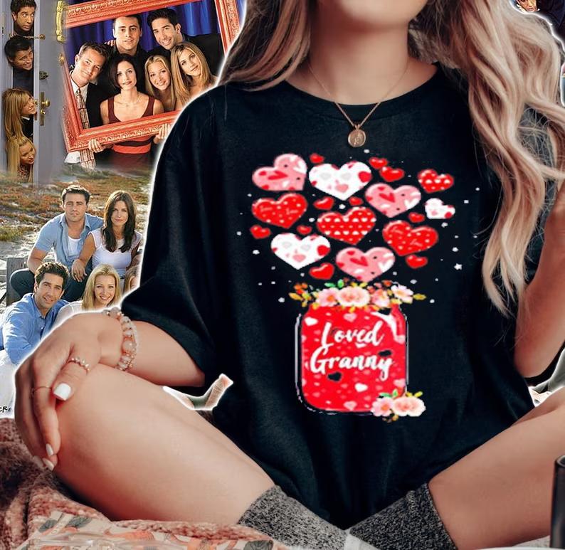 Buffalo Plaid Hearts Loved Grammy Valentine Day T-Shirt t-shirt woman shirt