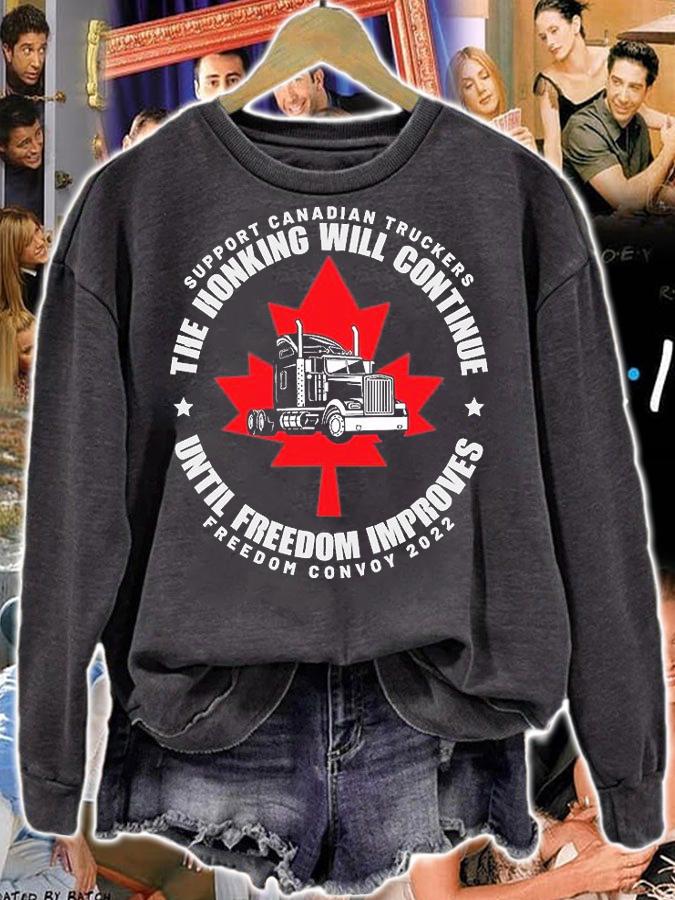 Freedom Convoy 2022 Truck Driver Support Truckers Great Gift T-Shirt t-shirt sweatshirt