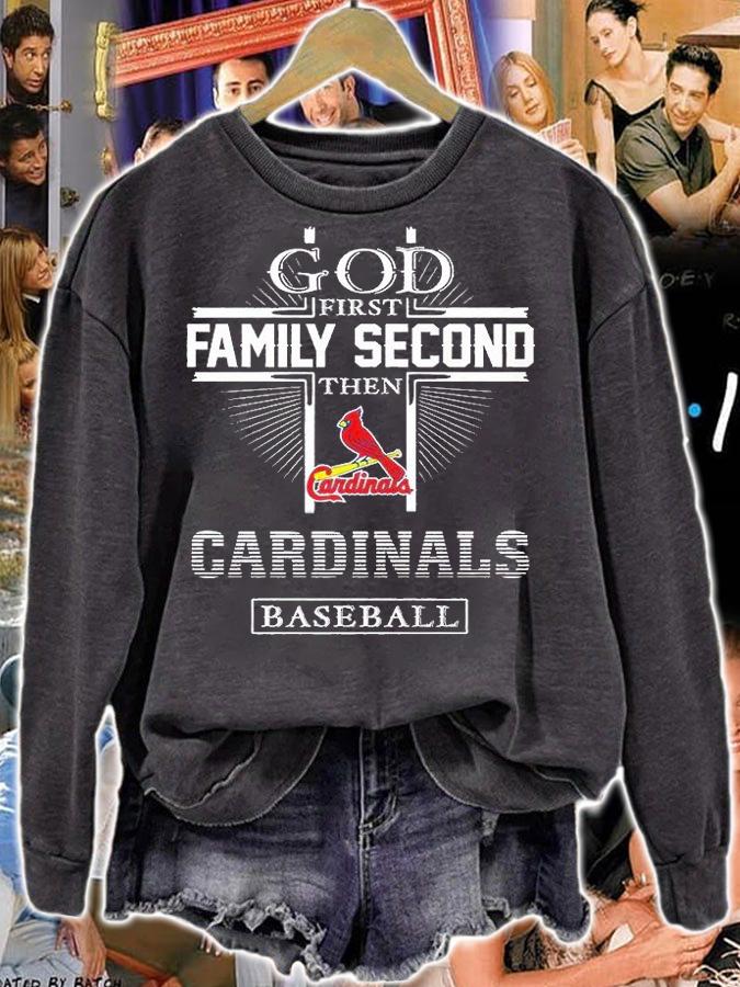 God First Family Second The St. Louis Cardinals Baseball T-Shirt t-shirt