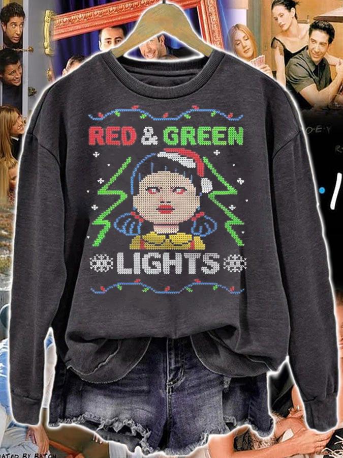 Red and Green Lights Christmas shirt t-shirt