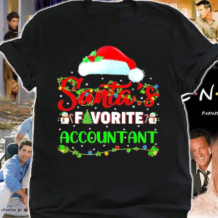 Santa's Favorite Accountant Christmas Shirt t-shirt