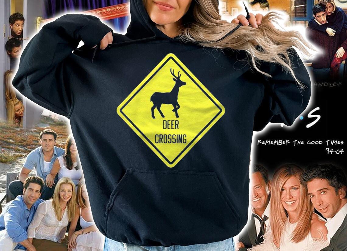 Deer Crossing Funny Novelty Fashion Shirt t-shirt