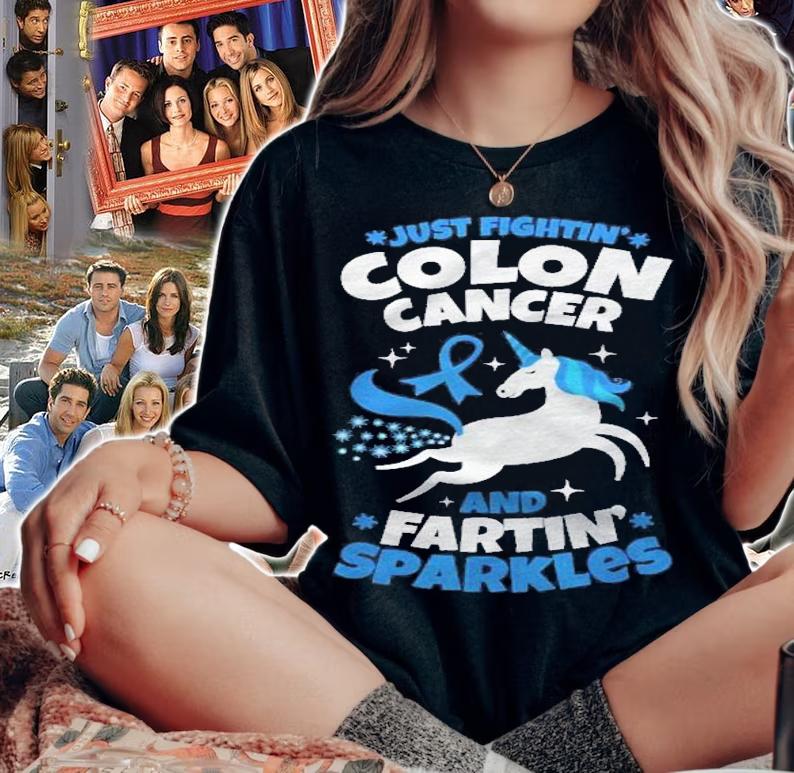 Fighting Colon Cancer Patient Inspiration Quote Unicorn Gift Shirt t-shirt woman shirt