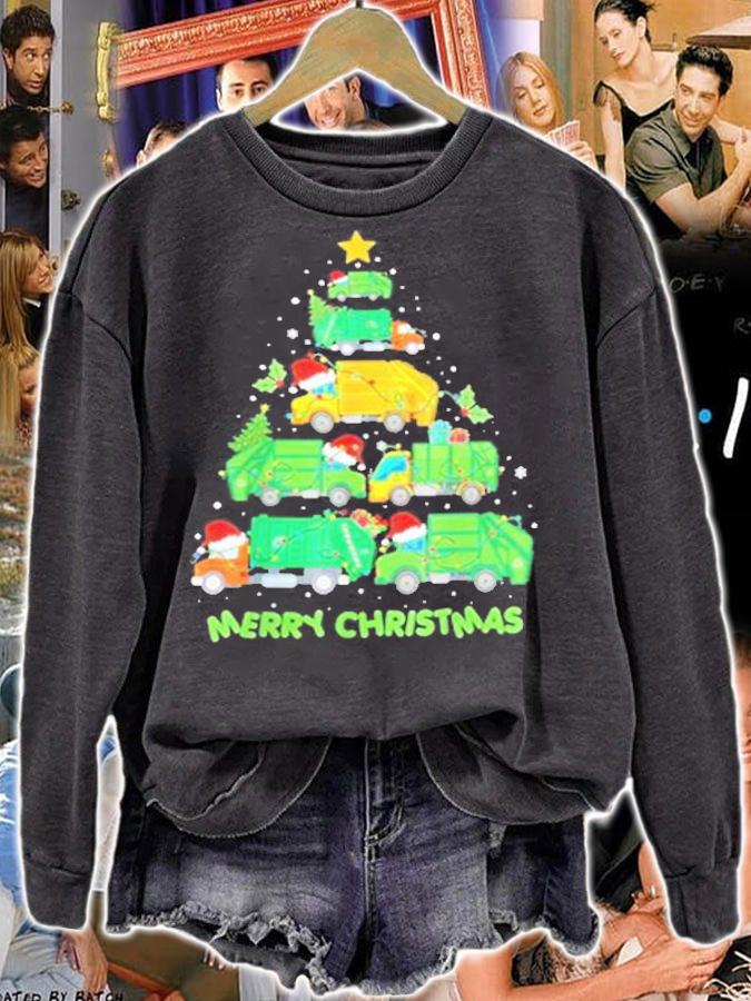 Funny Garbage Truck Christmas Tree T-Shirt t-shirt sweatshirt