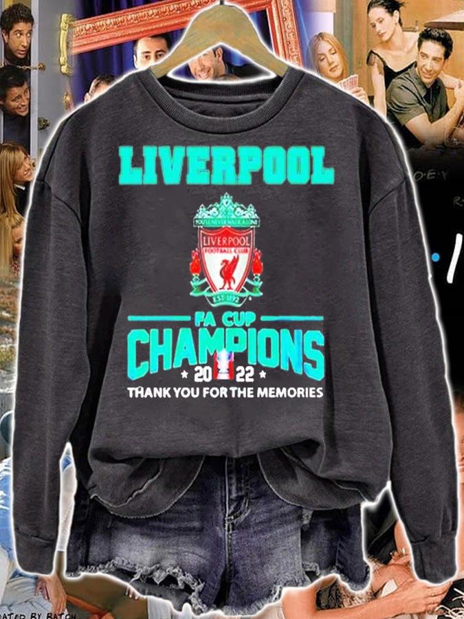 Liverpool Champions FA Cup 2022 Thank You For The Memories T-Shirt t-shirt sweatshirt