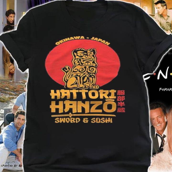 Okinawa Japan Hattori Hanzo Sword And Sushi Shirt t-shirt shirt