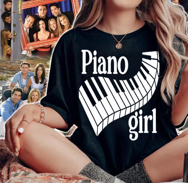 Piano Girl Women's Artistic Piano Keyboard Player T-Shirt t-shirt woman shirt