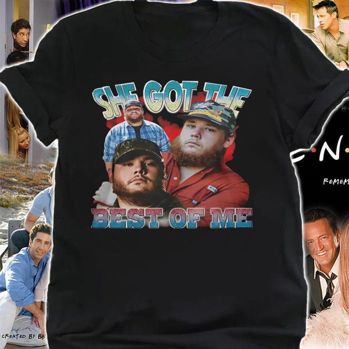 She Got The Best Of Me Luke Combs t-shirt