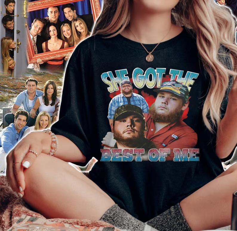 She Got The Best Of Me Luke Combs t-shirt