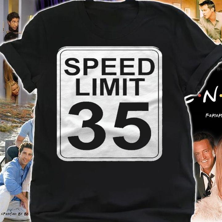 Speed Limit 35 Mph Driving Road Sign Gifts Shirt t-shirt