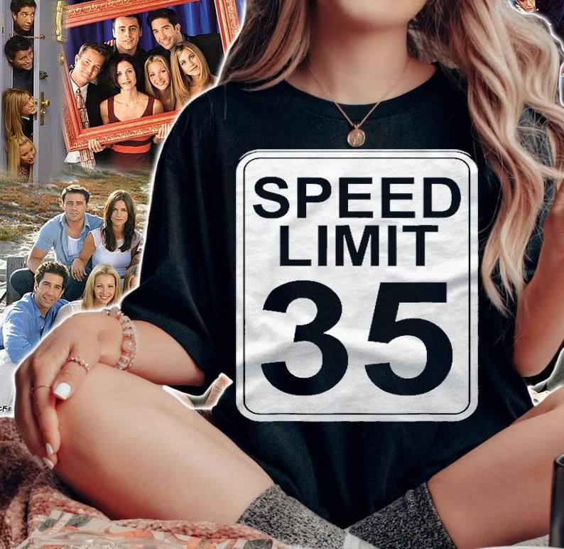 Speed Limit 35 Mph Driving Road Sign Gifts Shirt t-shirt