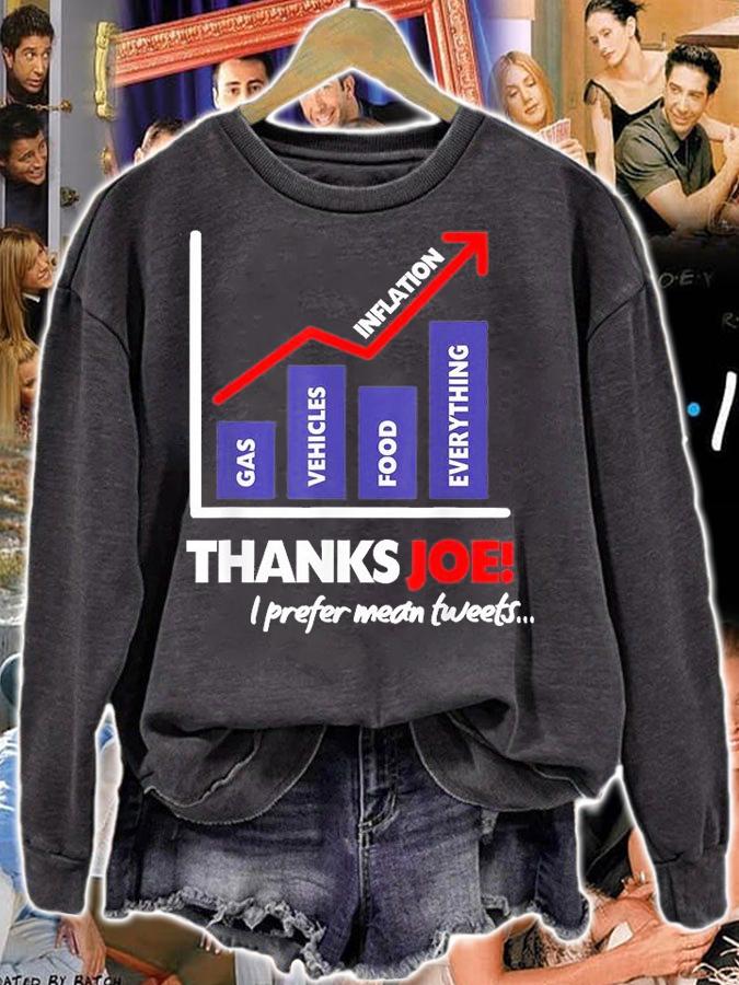 Thanks Joe High Inflation Funny Anti Biden Protest T-Shirt t-shirt sweatshirt