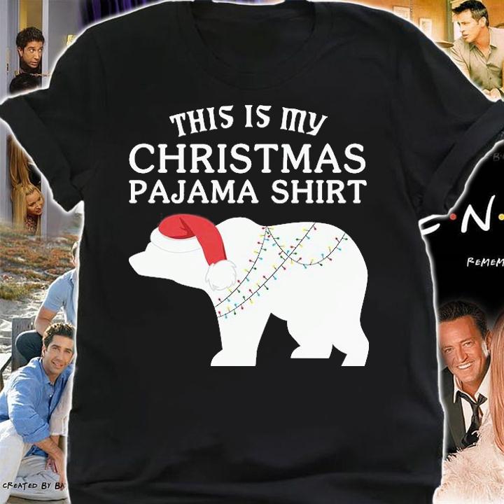 This Is My Christmas Pajama Shirt Funny Christmas Polar Bears T-Shirt t-shirt