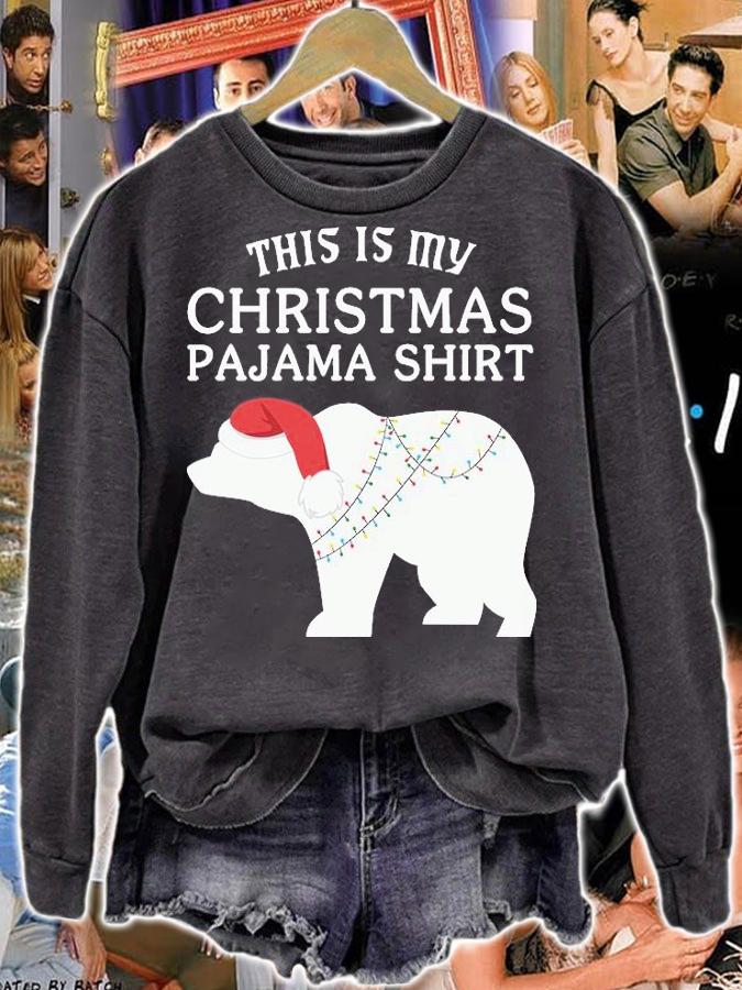 This Is My Christmas Pajama Shirt Funny Christmas Polar Bears T-Shirt t-shirt