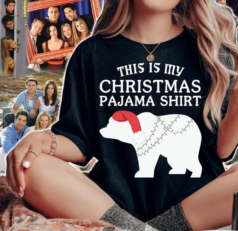 This Is My Christmas Pajama Shirt Funny Christmas Polar Bears T-Shirt t-shirt