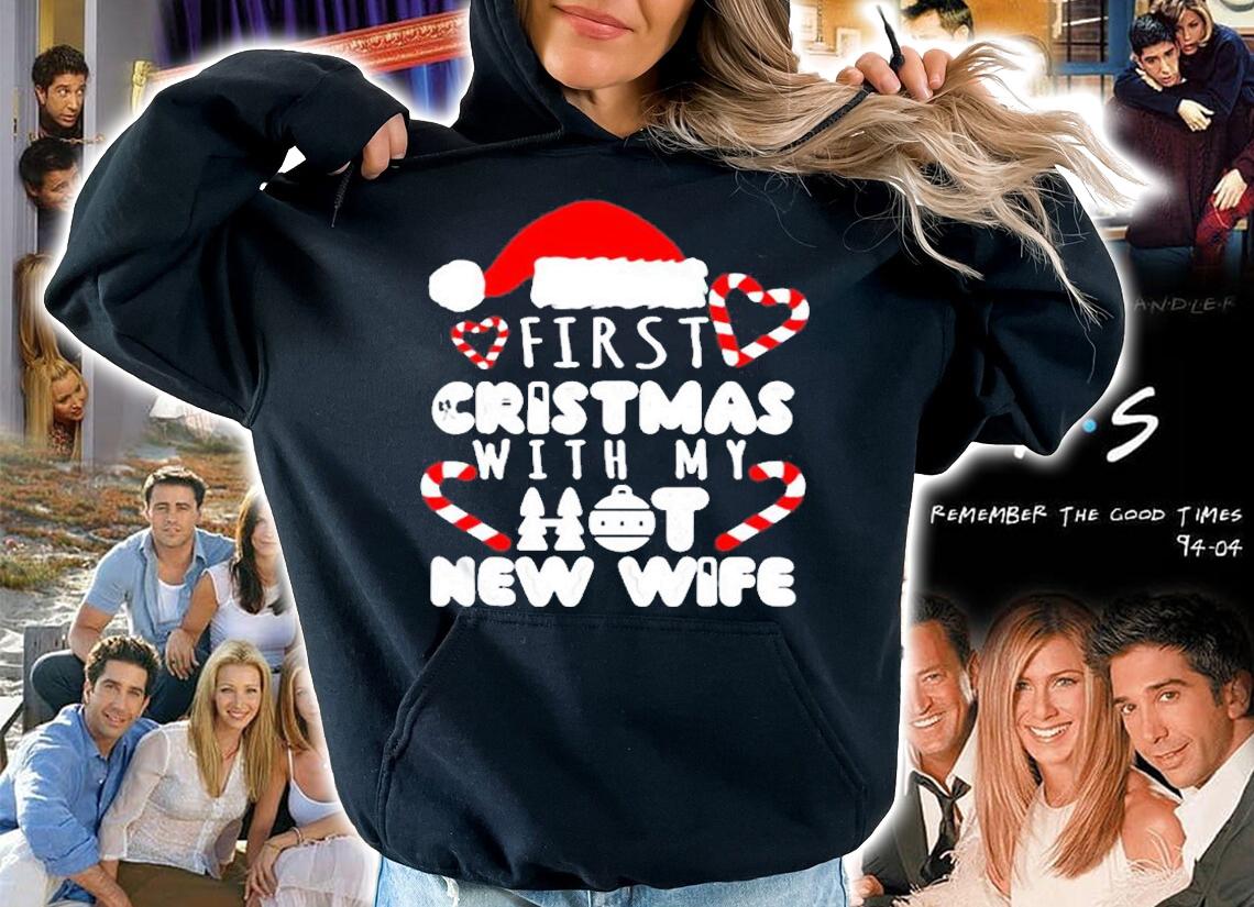 First Christmas With My Hot New Wife T-Shirt t-shirt hoodie