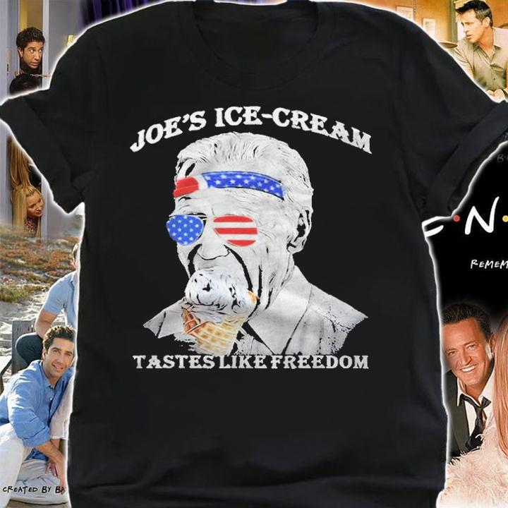 Joe's ice cream funny 4th of july Biden taste of freedom T-shirt t-shirt