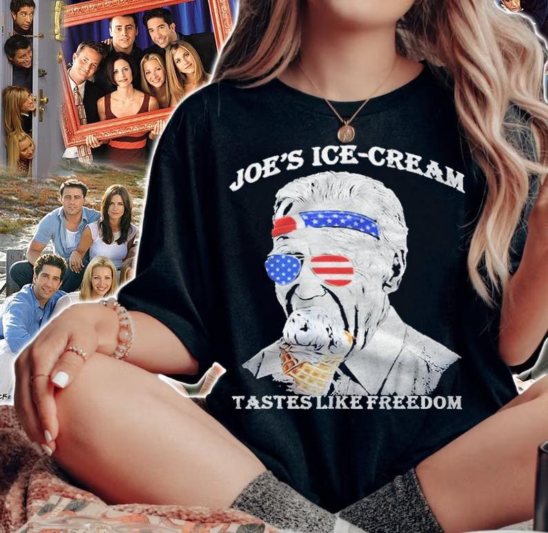 Joe's ice cream funny 4th of july Biden taste of freedom T-shirt t-shirt