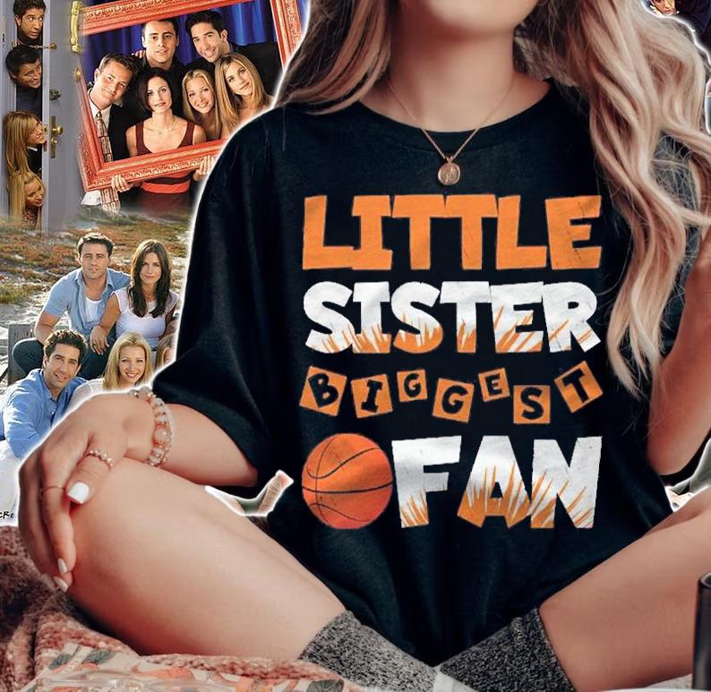 Little Sister Biggest Fan Basketball Shirt t-shirt woman shirt