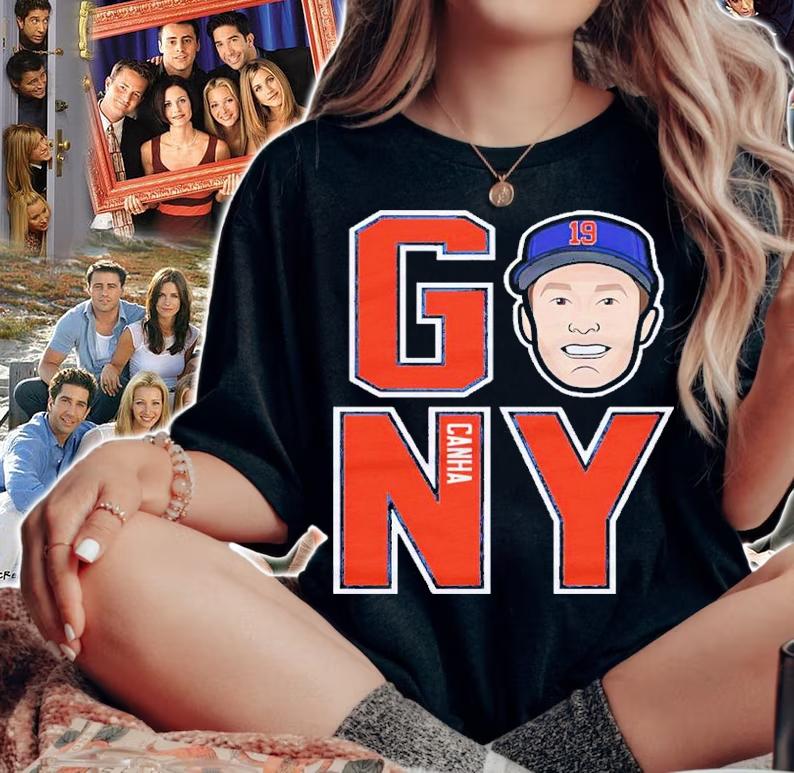 Mark Canha New York M GO NY Baseball Shirt t-shirt woman shirt