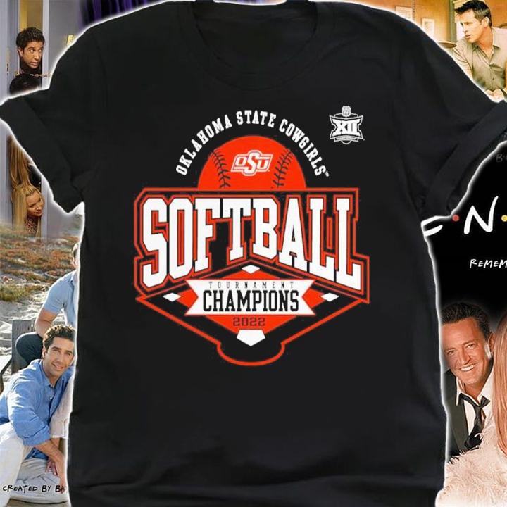 Oklahoma State Cowgirls Heathered Charcoal Big 12 Softball Conference Tournament Champions 2022 Shirt t-shirt