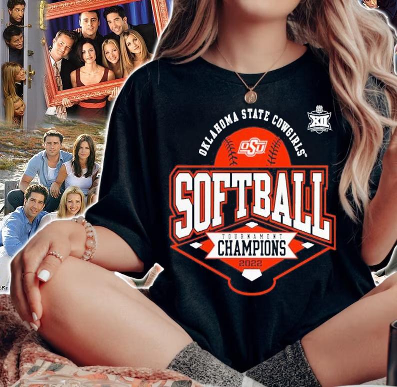 Oklahoma State Cowgirls Heathered Charcoal Big 12 Softball Conference Tournament Champions 2022 Shirt t-shirt