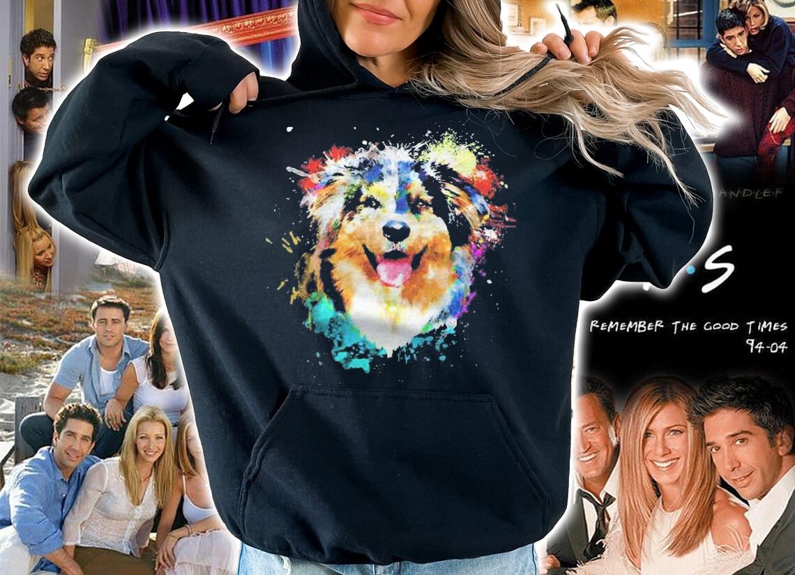 Splash Art Australian Shepherd Aussie Dog Shirt t-shirt