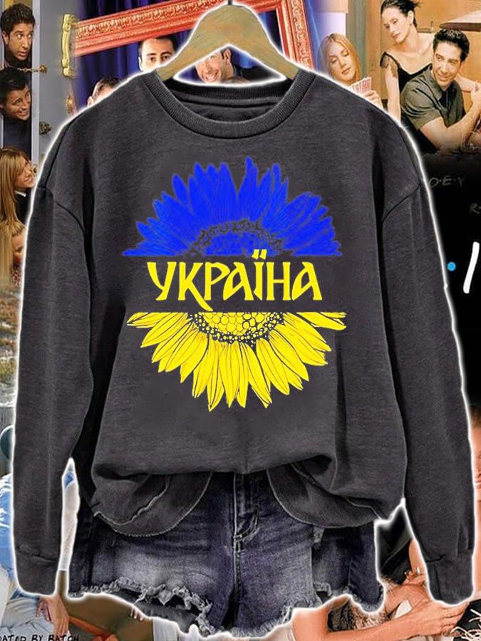 Women's Ukraine Sunflower Ukrainian Flag Patriotic Ukrainian T-Shirt t-shirt