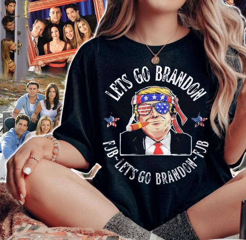 Lets Go Brandon Us Flag Colors Men Women Foxtrot Juliet Shirt t-shirt