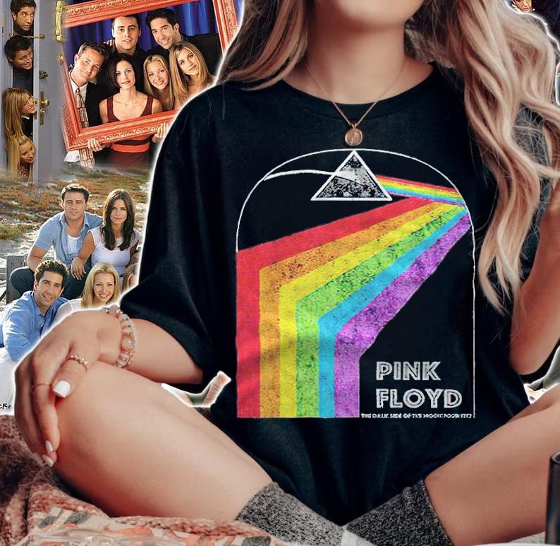 Pink Floyd The Dark Side of the Moon Tour 1972 T-shirt t-shirt woman shirt