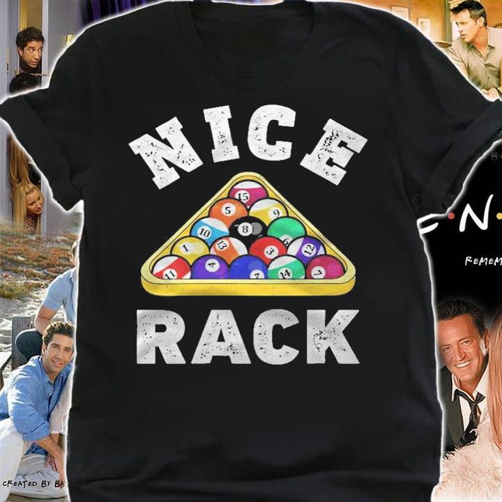 Womens Nice Rack Funny Billiards Player Vintage Pool Triangle Balls Shirt t-shirt shirt