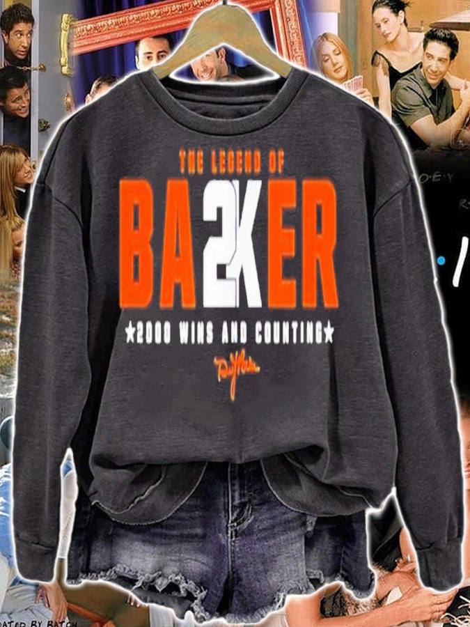 The Legend Of Baker 2k 2000 Wins And Counting Shirt t-shirt