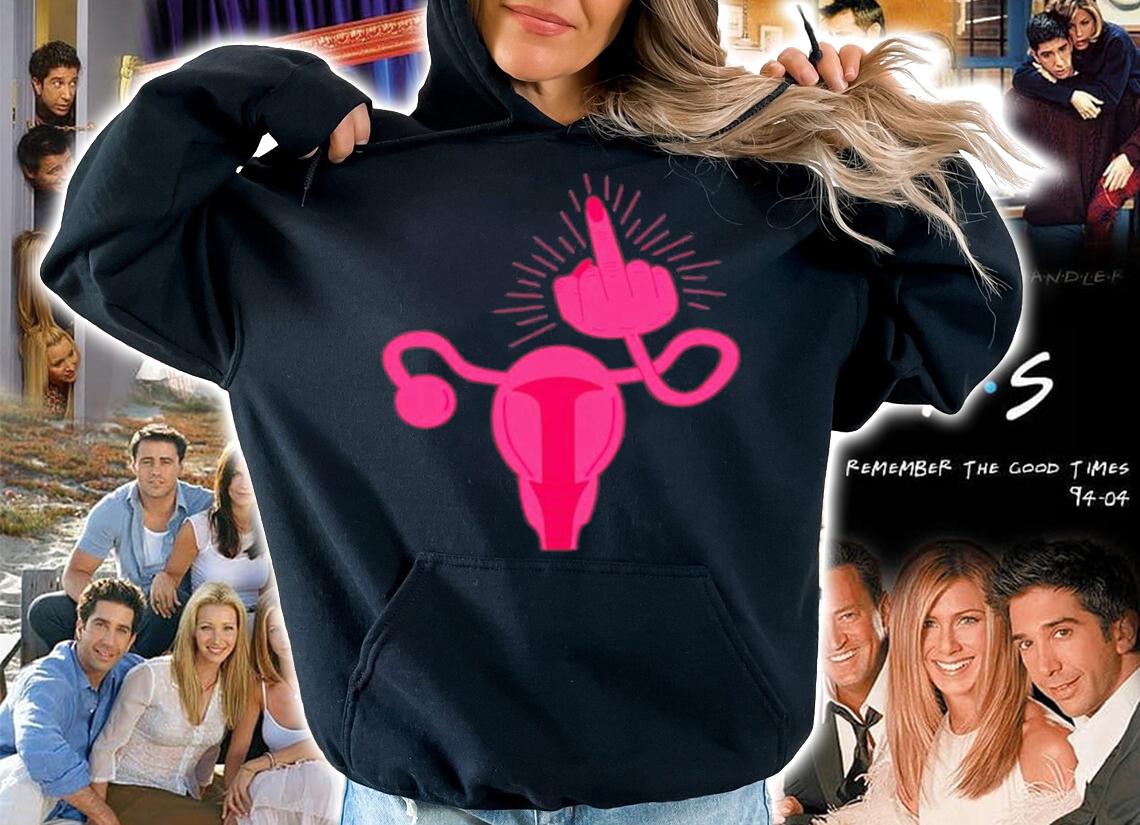 Uterus Shows Middle Finger Women Rights Feminist Feminism Shirt t-shirt hoodie